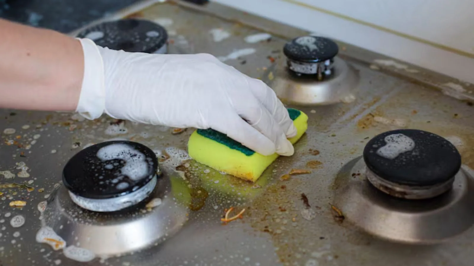 Grease cleaning in a commercial kitchen