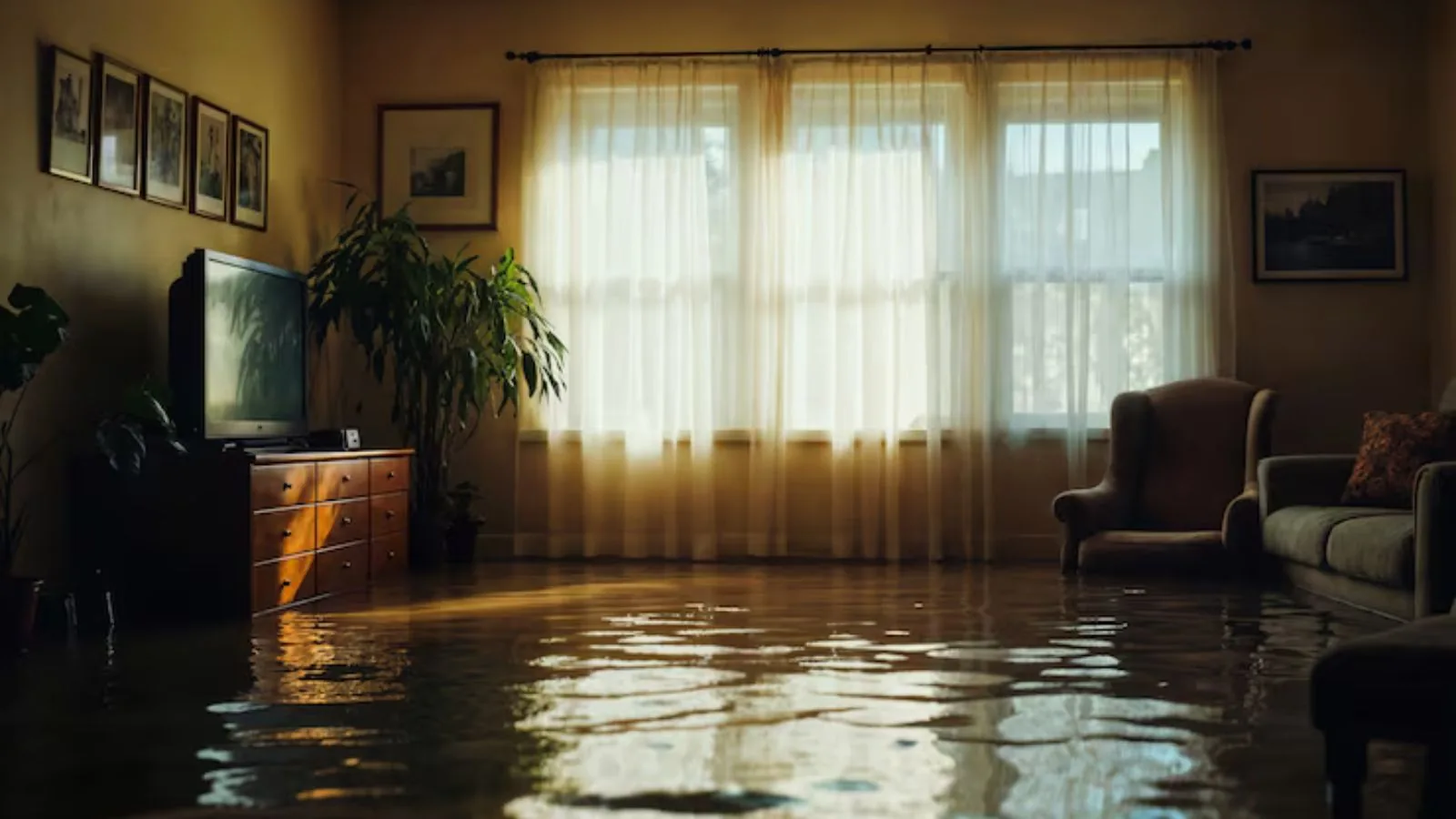 Water mitigation needed after a residential flood